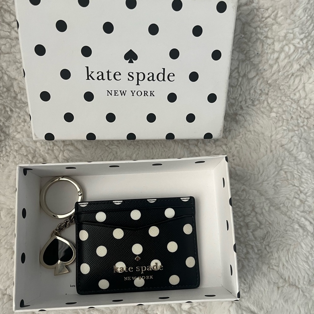 Kate Spade set with key chain and card holder